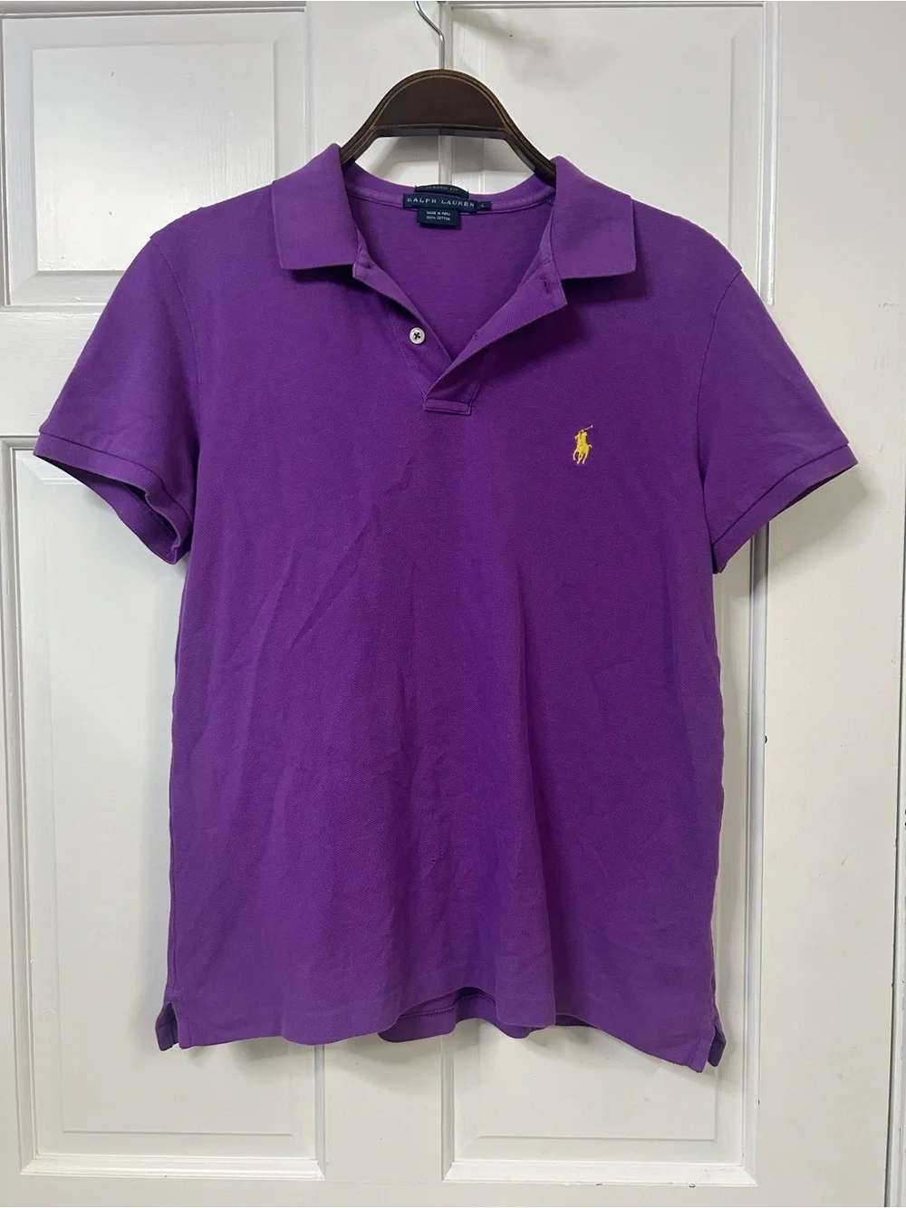 Ralph Lauren Purple Polo with Yellow Pony